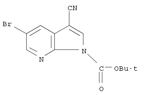 1H-Pyrrolo[2,3-b]pyridine-1-carboxylic acid, 5-bromo-3-cyano-, 1,1-dimethylethyl ester